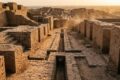 Ruínas de Mohenjo-daro, cidade da Idade do Bronze com baixa desigualdade social