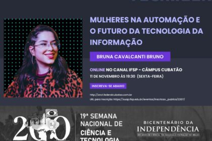 Mulheres cientistas e empreendedoras no campus IFSP Sorocaba durante evento Ciência Delas