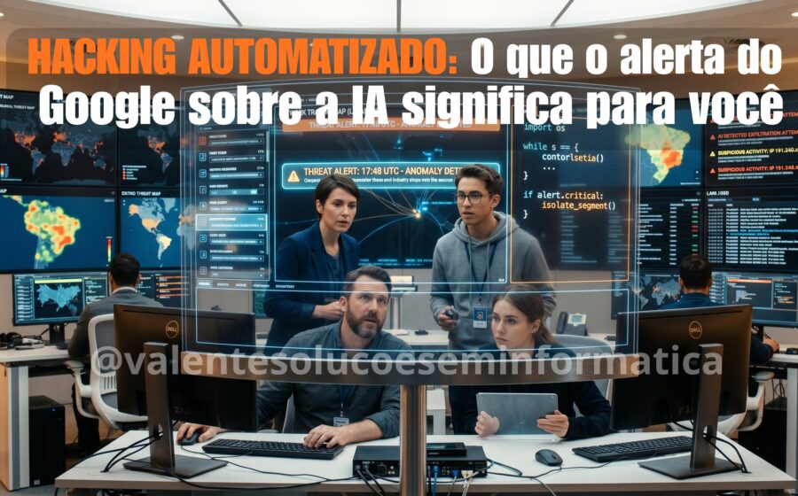 Engenheiro de IA alerta sobre colonização digital em frente a logos de big techs