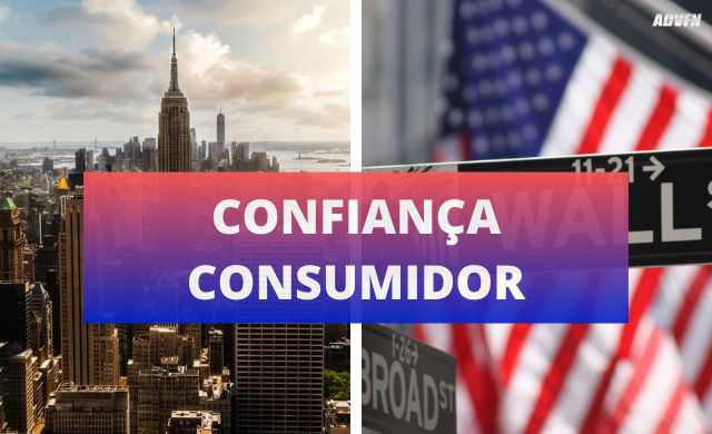 Gráfico mostra queda acentuada da confiança do consumidor nos EUA em outubro de 2022