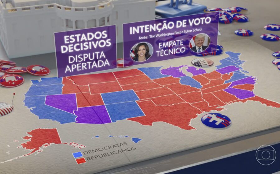 Gráfico mostra queda da confiança do consumidor EUA próximo à mínima histórica antes das eleições