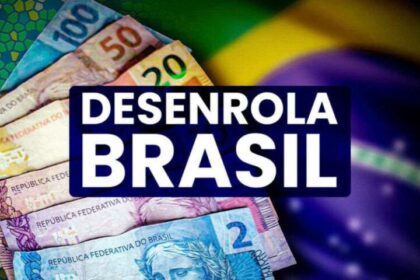 Infográfico do programa Desenrola 3.0 com valores de R$ 90 bilhões e prazo de 5 dias para bancos