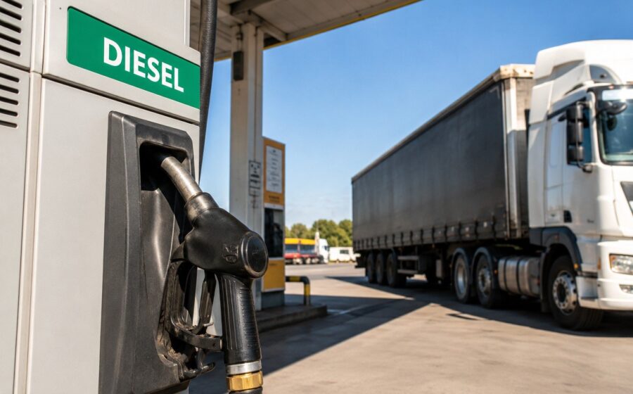 Bomba de combustível exibindo diesel S-10 a R$ 7,35 o litro em posto brasileiro