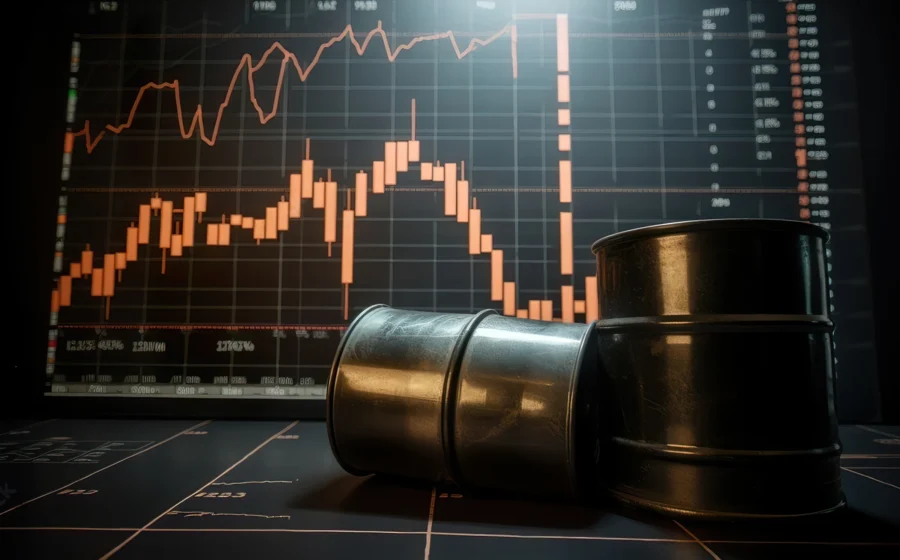 Gráfico financeiro mostra dólar abaixo de R$ 5 e petróleo Brent acima de US$ 116