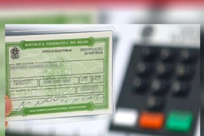 Tela do aplicativo e-Título mostrando contador de 2,6 milhões de justificativas eleitorais