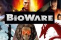 Fechamento da BioWare pela EA com logos dos jogos Dragon Age e Mass Effect