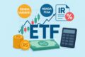 Gráfico de ETF renda fixa com alerta tributário e calendário de impostos