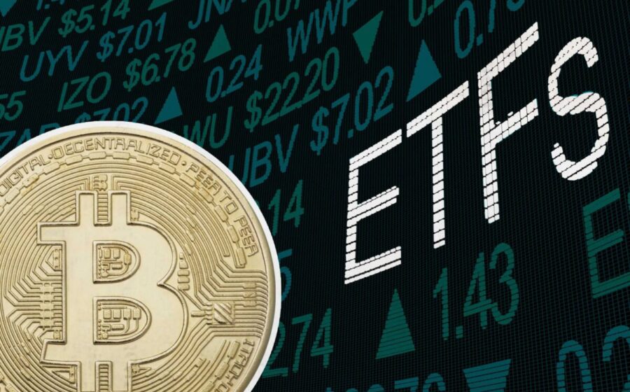 Gráfico mostra fluxos recordes de US$ 2,4 bi em ETFs de Bitcoin nos EUA em setembro