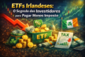 Gráfico mostra ETFs de renda fixa com símbolos de impostos e rentabilidade líquida