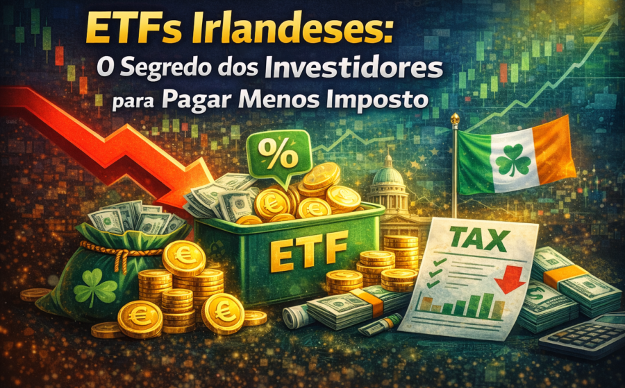 Gráfico mostra ETFs de renda fixa com símbolos de impostos e rentabilidade líquida