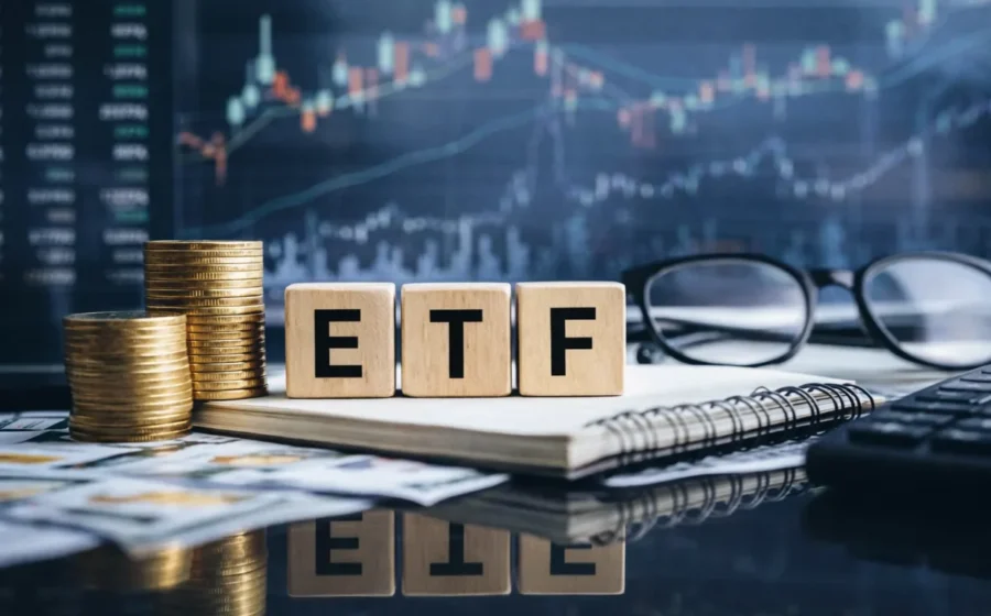 Gráfico de crescimento patrimonial com ETFs de renda fixa mostrando vantagem tributária