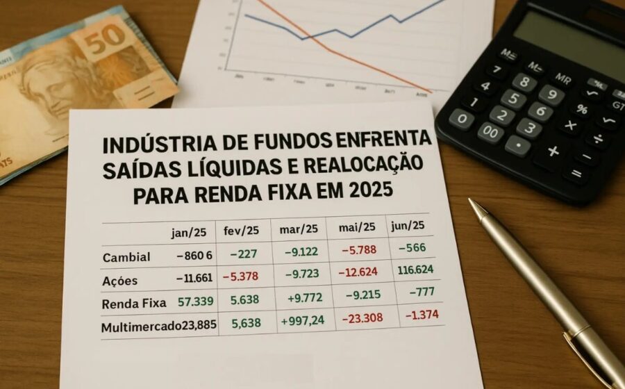 Gráfico de barras mostra crescimento de 172% dos ETFs no Brasil, com destaque para renda fixa multiplicando por 7