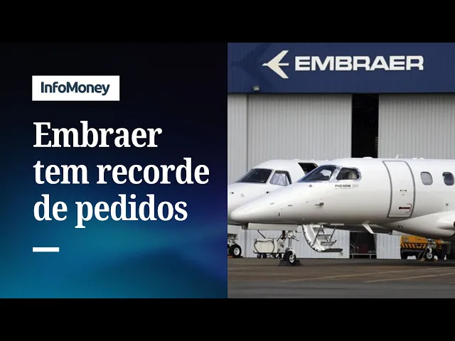 Jato Embraer E-Jet da Azul Linhas Aéreas em voo, símbolo de recorde de 66 entregas no 3º tri de 2026