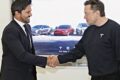 Fábio Faria ex-ministro Comunicações ao lado logotipo Starlink Elon Musk conexão público-privado