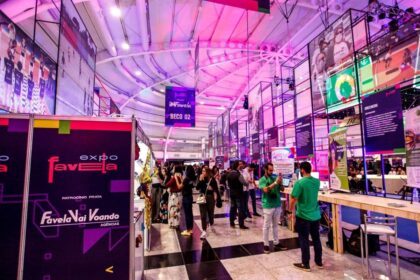 Empreendedores na ExpoFavela MT 2026 no Shopping Goiabeiras em Cuiabá