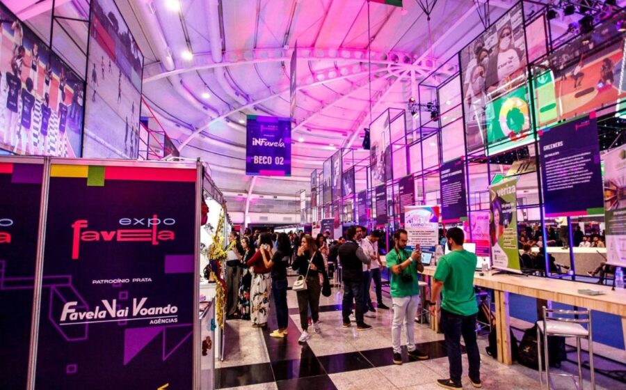 Empreendedores na ExpoFavela MT 2026 no Shopping Goiabeiras em Cuiabá