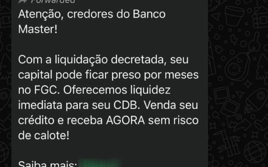 Ilustração de escudo rachado com símbolos de CDB e FGC representando risco oculto em investimentos bancários