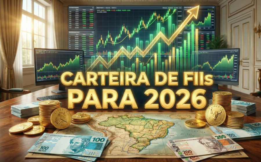 Gráfico de rentabilidade dos 10 melhores FIIs 2026 superando IFIX negativo com destaque para PORD11 15,11%
