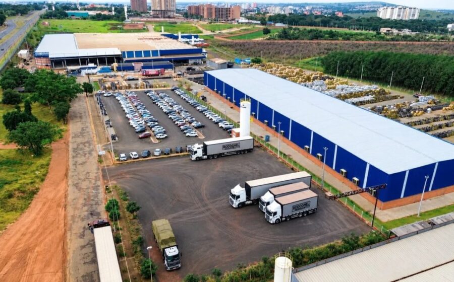 Fábrica da Prysmian em construção em Poá SP para produção de cabos de energia