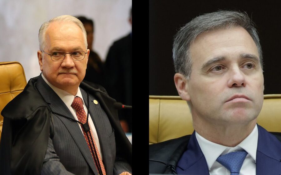 Edson Fachin, presidente do STF, em sessão plenária oficial