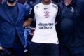 Logo Fatal Model e escudo Corinthians com valores patrocínio 120 milhões reais