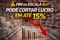 Prédio residencial com destaque para taxa de condomínio e calculadora mostrando aumento de 15%