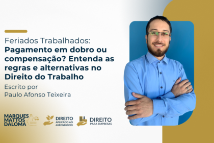 Calendário mostrando 2 de novembro feriado Finados com balança simbolizando pagamento em dobro ou folga compensatória