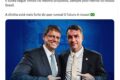 Flávio Bolsonaro embarcando em voo para os EUA com passaporte na mão