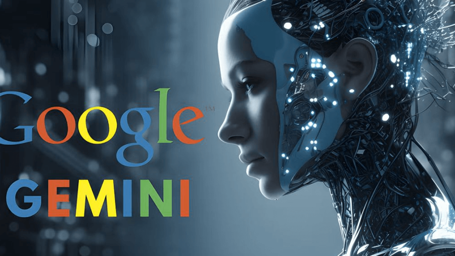 Logo do Gemini 4 Argon com código em segundo plano simbolizando liderança em programação