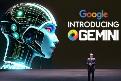 Logotipo do Gemini 4 Argon com ícone de escudo e código binário representando segurança cibernética e IA avançada