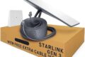 Satélites Starlink e logotipos de telecoms europeias disputando espectro 2GHz