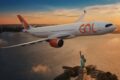 Airbus A330neo da Gol em voo, nova aeronave para rotas de longo curso com 12% menos consumo