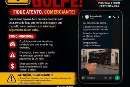 Policial Militar orienta comerciante sobre golpe do Pix com ameaças de morte em Volta Redonda