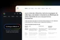Gráfico de queda acentuada das ações da Alphabet com ícone de IA sobre logotipo do Google