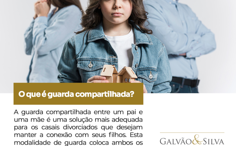Pai e mãe separados com filho pequeno, ilustração da desigualdade na guarda compartilhada