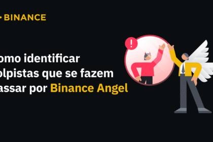 Logotipo da Binance com símbolo de alerta vermelho e código binário representando hack de US$ 6,3 bilhões