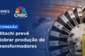 Fábrica Hitachi Energy em Pindamonhangaba SP com transformadores e equipamentos industriais