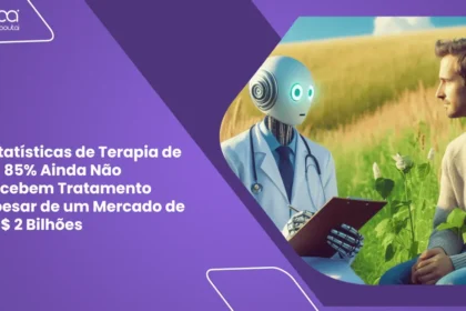 Data center moderno com servidores iluminados e gráfico de crescimento exponencial sobreposto representando investimento em IA