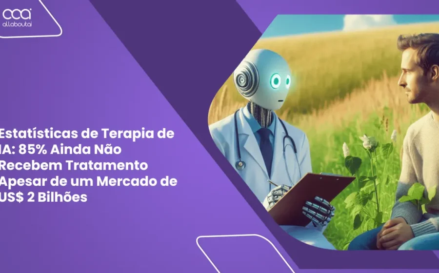 Data center moderno com servidores iluminados e gráfico de crescimento exponencial sobreposto representando investimento em IA