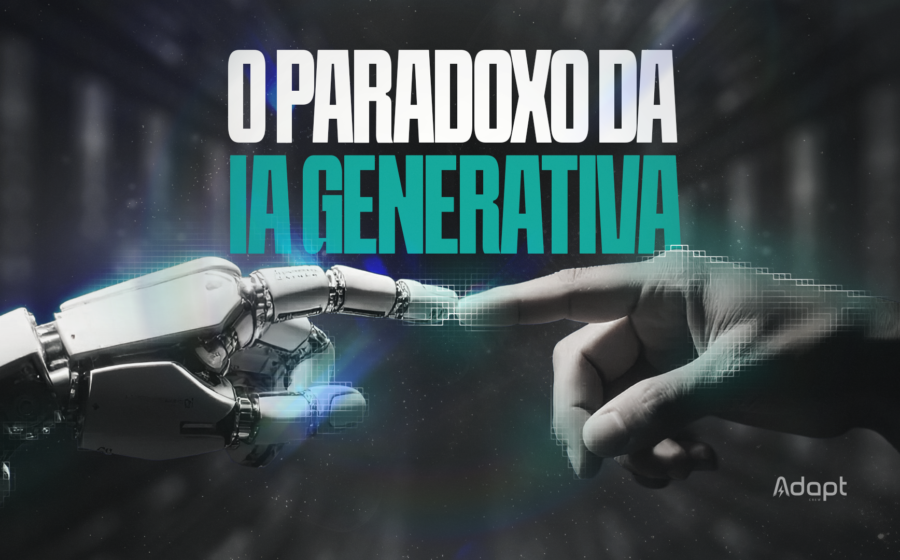 Gráfico mostra IA acelerando tarefas enquanto PIB permanece estagnado, ilustração do paradoxo de Solow moderno