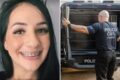 Homem olha para smartphone com perfil de mulher gerada por IA, mapa ao fundo mostra rota Maranhão-Minas Gerais