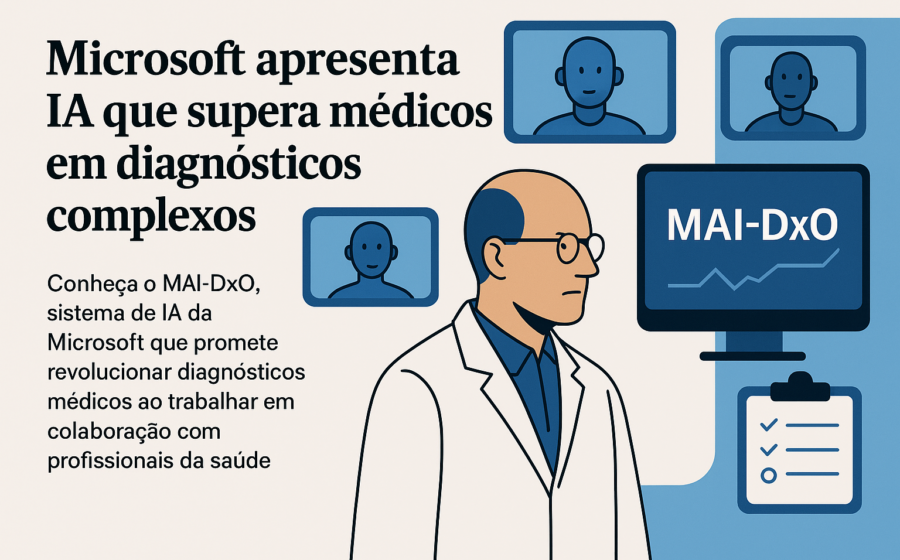 Inteligência artificial da Microsoft analisa exames médicos superando diagnósticos de clínicos gerais