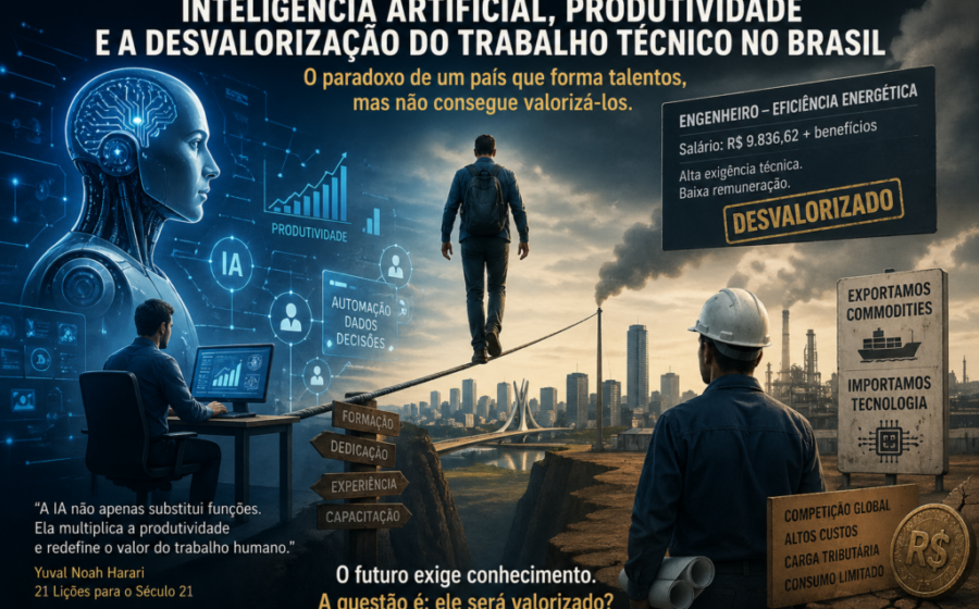 Gráfico mostra Brasil dividido: agronegócio tecnológico produtivo vs. jovens sem oportunidades de entrada no mercado