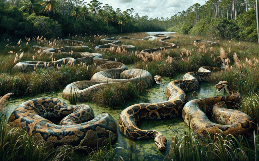 Pesquisadores usam IA para rastrear pítons birmanesas nos Everglades da Flórida