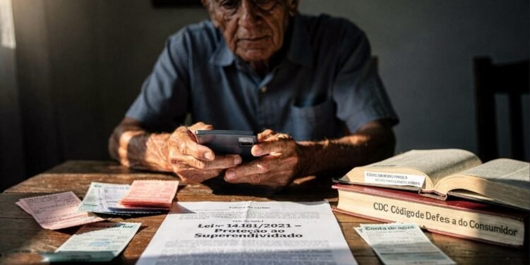 Idosos em fila para votar em seção eleitoral, representando comparecimento recorde de 70+ nas eleições 2026