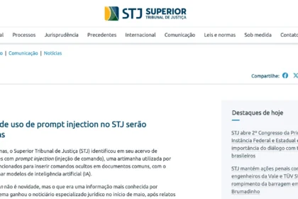 Juiz americano analisa documento jurídico brasileiro sobre prompt injection e uso indevido de IA em processos judiciais