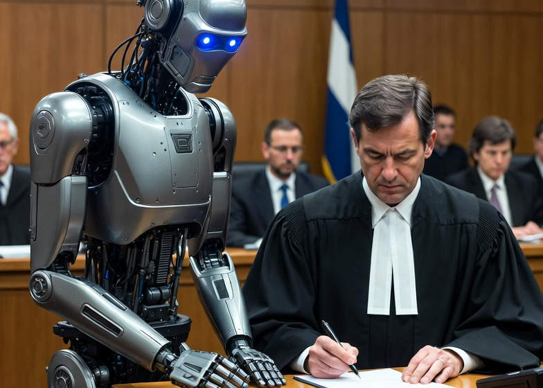 Documento judicial com prompt do Copilot visível em sentença de penhora condominial