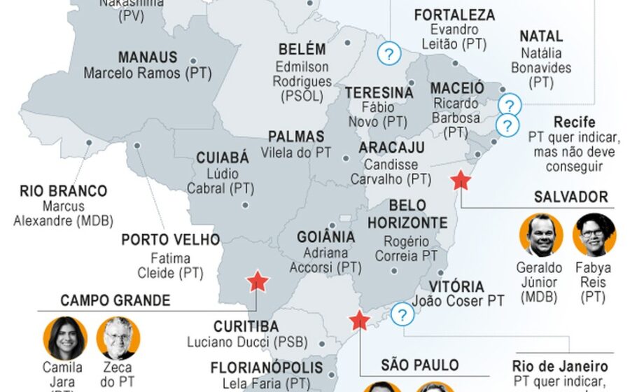 Logotipo do app Keeta sobre mapa do Brasil destacando cidades do interior e capitais