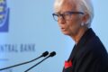 Christine Lagarde discursa em coletiva de imprensa do BCE em Frankfurt