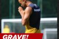 Zagueiro Ruan Tressoldi do São Paulo com joelho lesionado em partida, laudo pericial judicial em destaque